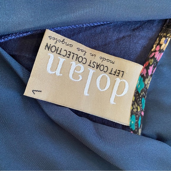 Dolan Left Coast Collection | Anthropologie Navy Sleeveless Bubble Blouse - Picture 5 of 5